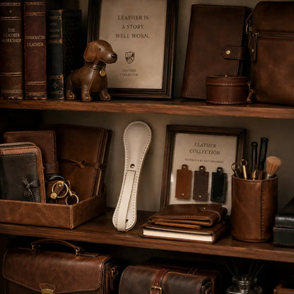 Handmade Cowhide Leather Craft Figurine