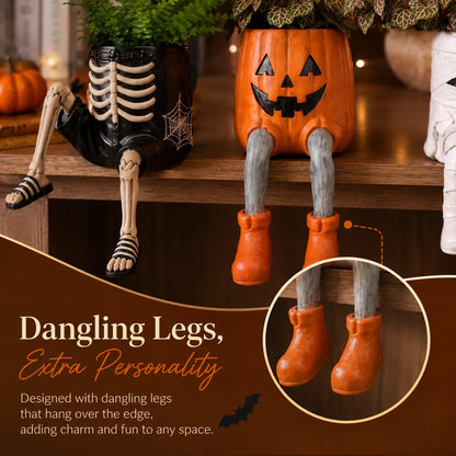 Halloween Planters with Legs