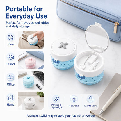 🦷✨3-in-1 Retainer Cleaning & Storage Case