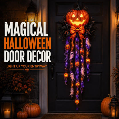 🎃 49% Off – Limited-Time Halloween Offer 👻 Glowing Pumpkins and Ghosts as Door Decorations