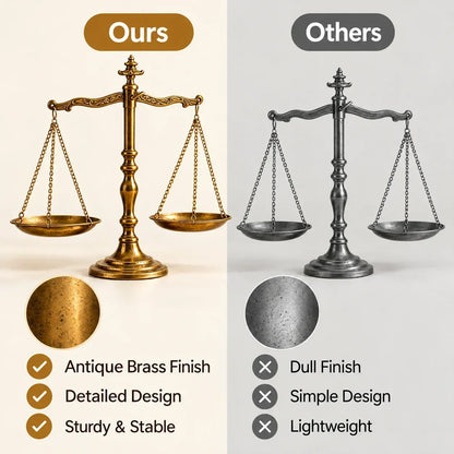 ⚖✨Vintage Brass Balance Scale — Decorative Tabletop Scale for Shelf, Mantel & Desk(📦Buy 2 Free Shipping)
