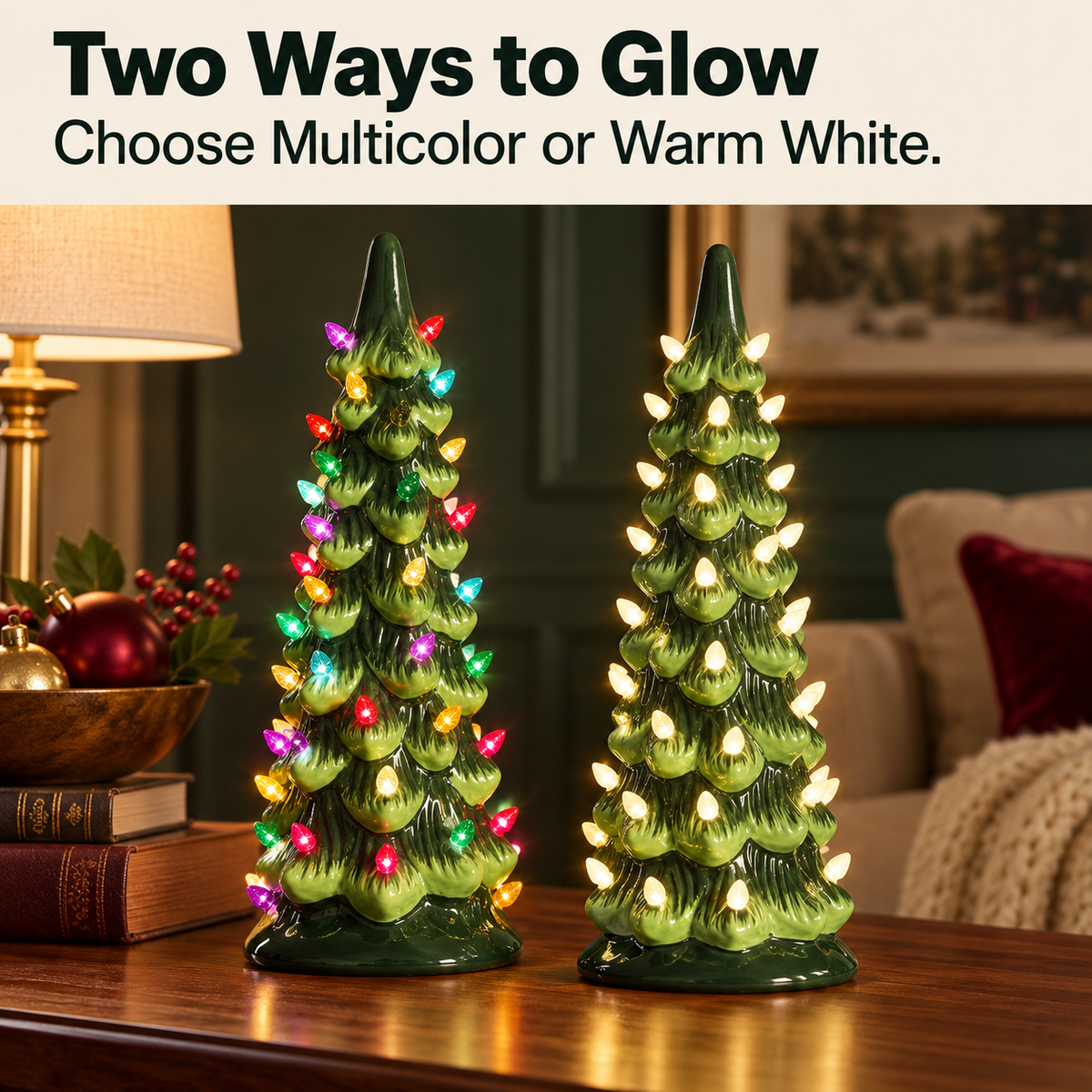 🔥Christmas Sale🎁Retro Hand-Painted Tabletop Christmas Trees🎄
