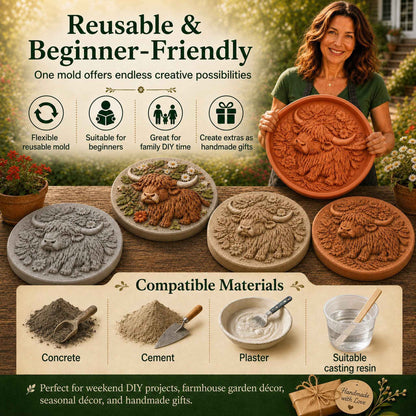 💥 LAST DAY 49% OFF - Reusable Animal-Themed Garden Art Mold – Bring Nature to Life in Your Garden