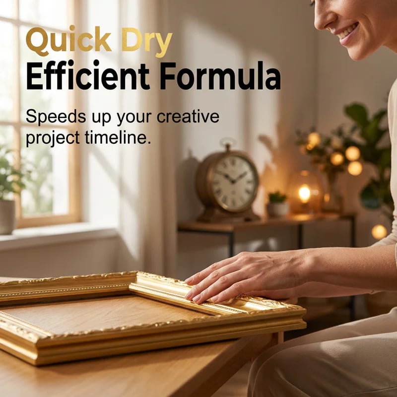 💐Water-Based Flash Gold Paint – Versatile for Canvas, Wood & Ceramic 🎨🖌️
