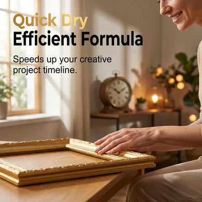 💐Water-Based Flash Gold Paint – Versatile for Canvas, Wood & Ceramic 🎨🖌️