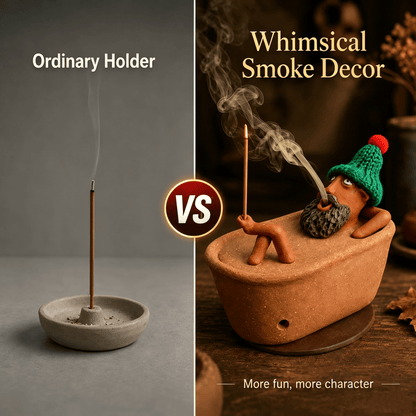 🎉 Lazy Bath Man Incense Burner 🛁🧘