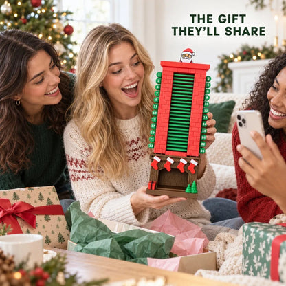 🎅 24-Day Santa Chimney Christmas Countdown Calendar – Interactive Reusable Holiday Decor