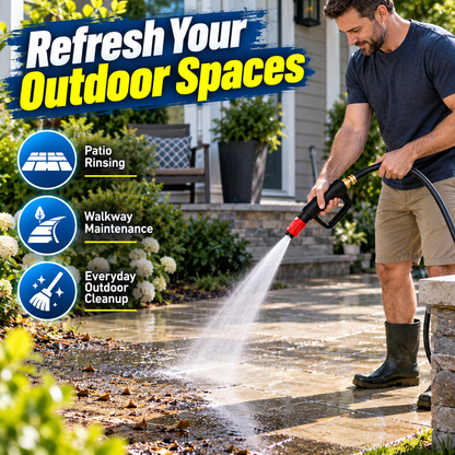 High-Pressure Water Spray Gun – Powerful Outdoor Cleaning Nozzle with Ergonomic Grip