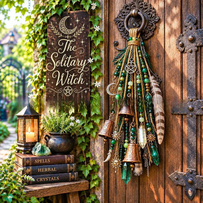 👉 Whimsical Witch Door Bell – Unique Hanging Decor for a Charming Home Entrance