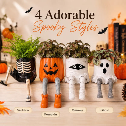 Halloween Planters with Legs