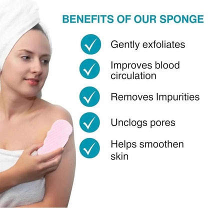 🧽Magic Exfoliating Bath Sponge - Super Soft Exfoliating&Skin Friendly🩵 🧼 Reusable for Adults Children and Pregnant Women