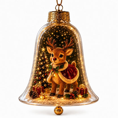 ⭐Limited time49% OFF -✨🎄 Glowing Christmas Story Ornament – Light-Up Mini Holiday Scene