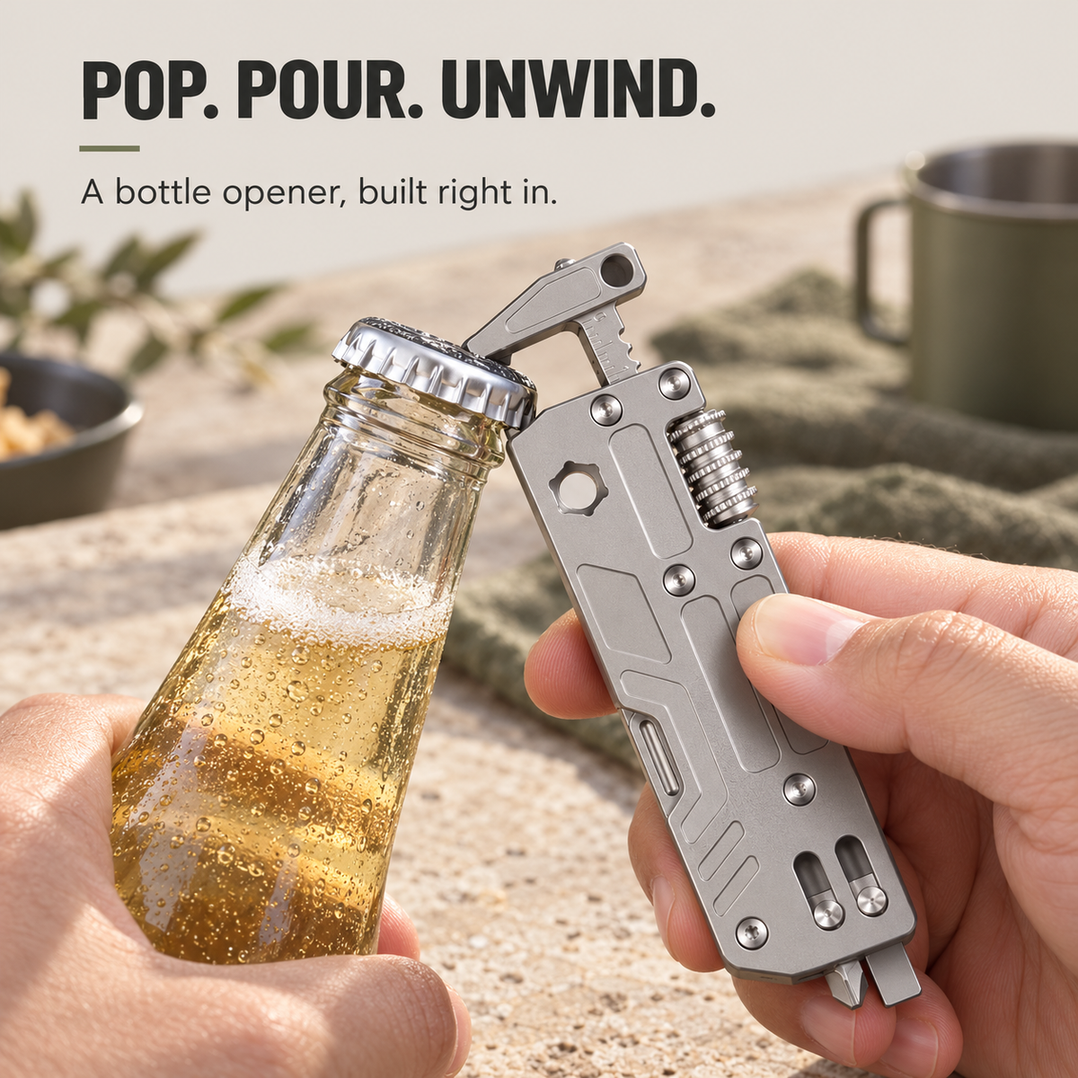🛠️ Portable Titanium 10-in-One Outdoor Multi-Function Tool