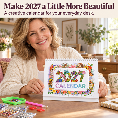 2027 Vintage Theme Diamond Calendar Set