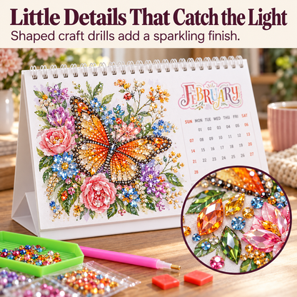 2027 Vintage Theme Diamond Calendar Set