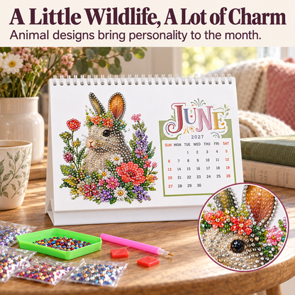2027 Vintage Theme Diamond Calendar Set