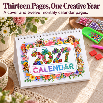 2027 Vintage Theme Diamond Calendar Set