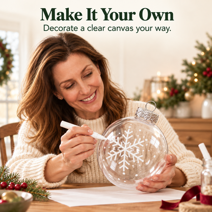 💡 DIY Christmas Bulb Gift Jar – Clear Fillable Ornament for Personalized Holiday Gifts