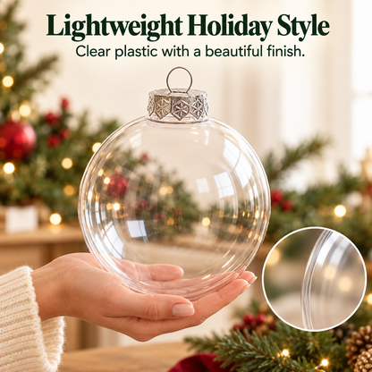 💡 DIY Christmas Bulb Gift Jar – Clear Fillable Ornament for Personalized Holiday Gifts