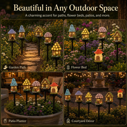 🔥Last Day 52% OFF🍄Solar Fairy-Tale Mushroom Cottage Garden Light💡