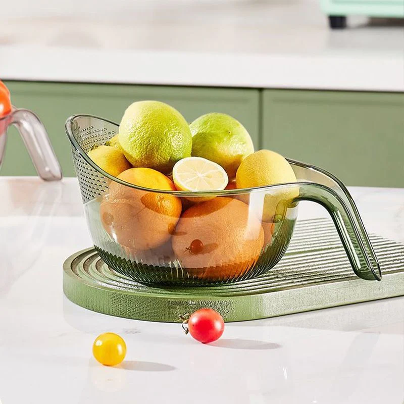 🥗 Multi-Purpose Rice Washing & Strainer Bowl | Wash Rice, Fruits & Vegetables