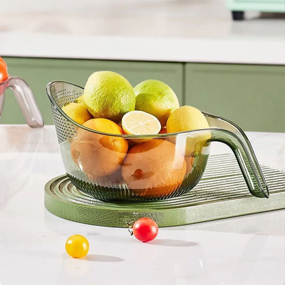 🥗 Multi-Purpose Rice Washing & Strainer Bowl | Wash Rice, Fruits & Vegetables