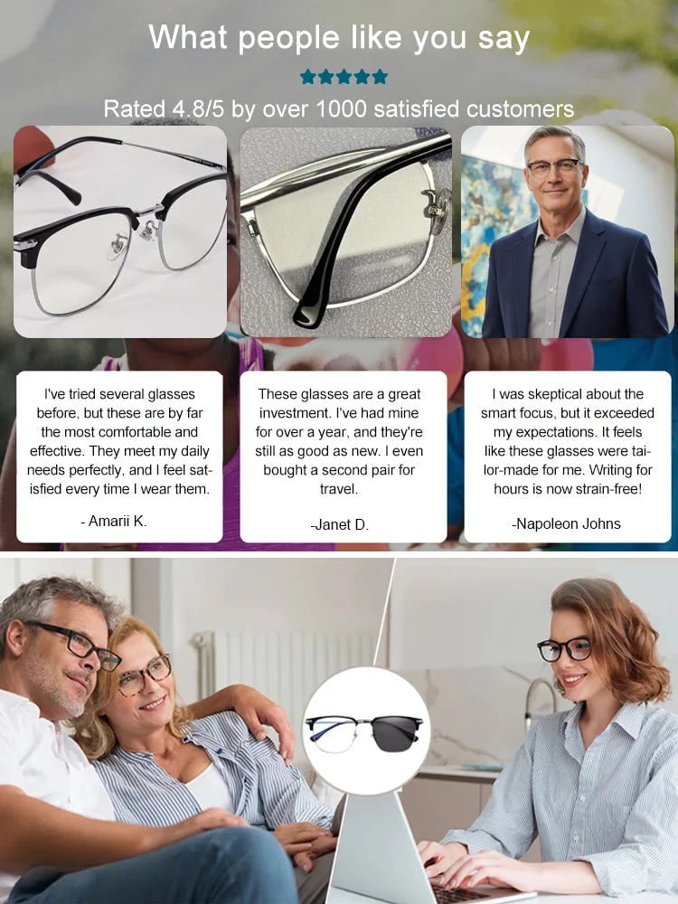 👓 Ultra Light Anti Blue Presbyopic Glasses
