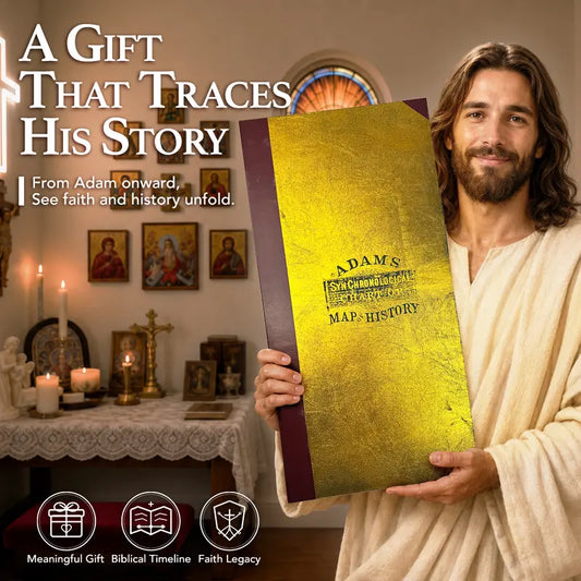 📜 6,000 Years of Biblical & World History — Premium 23-Foot Fold-Out Timeline