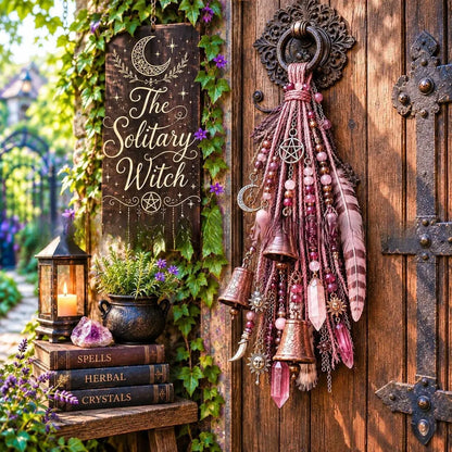 👉 Whimsical Witch Door Bell – Unique Hanging Decor for a Charming Home Entrance