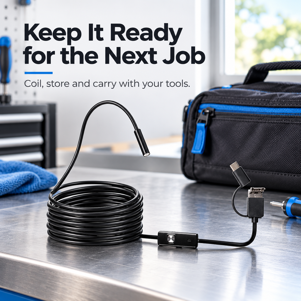 Woyuosn High-Resolution Waterproof Endoscope Camera