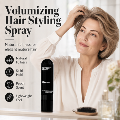 👩 Peach-scented volumizing & setting spray—for lightweight, bouncy hair and long-lasting hold