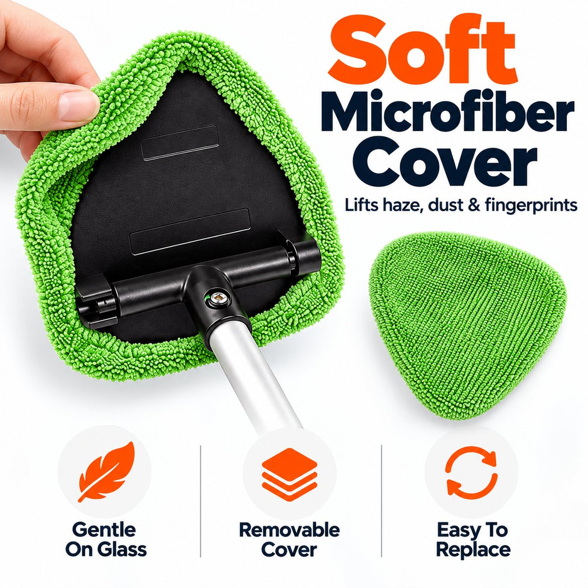 🚗✨ Windshield Cleaning Brush — Reach Every Corner with Ease!