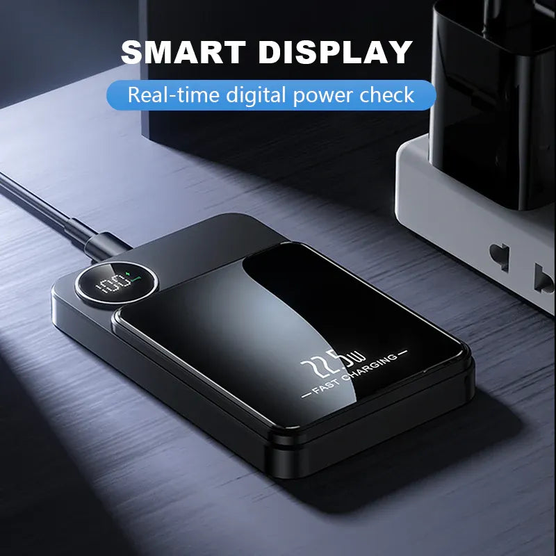 🔋✨Professional Magnetic Charger for Travelers & Professionals 🧲| 22.5W Wired & 15W Wireless | 10,000 mAh | Fast Delivery!💥