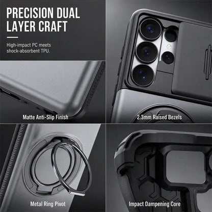 2-in-1 Shockproof Phone Case with Hidden Card Holder