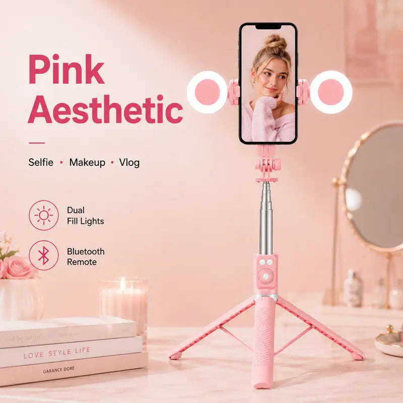 67-Inch Adjustable Portable Retractable Foldable Selfie Stick Tripod