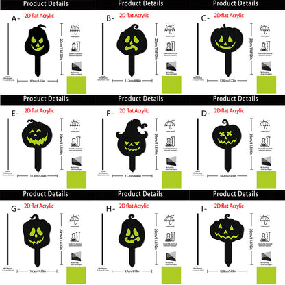 🎃🔥Halloween Sale 50% OFF🔥 Luminous Acrylic Pumpkin Garden Stake