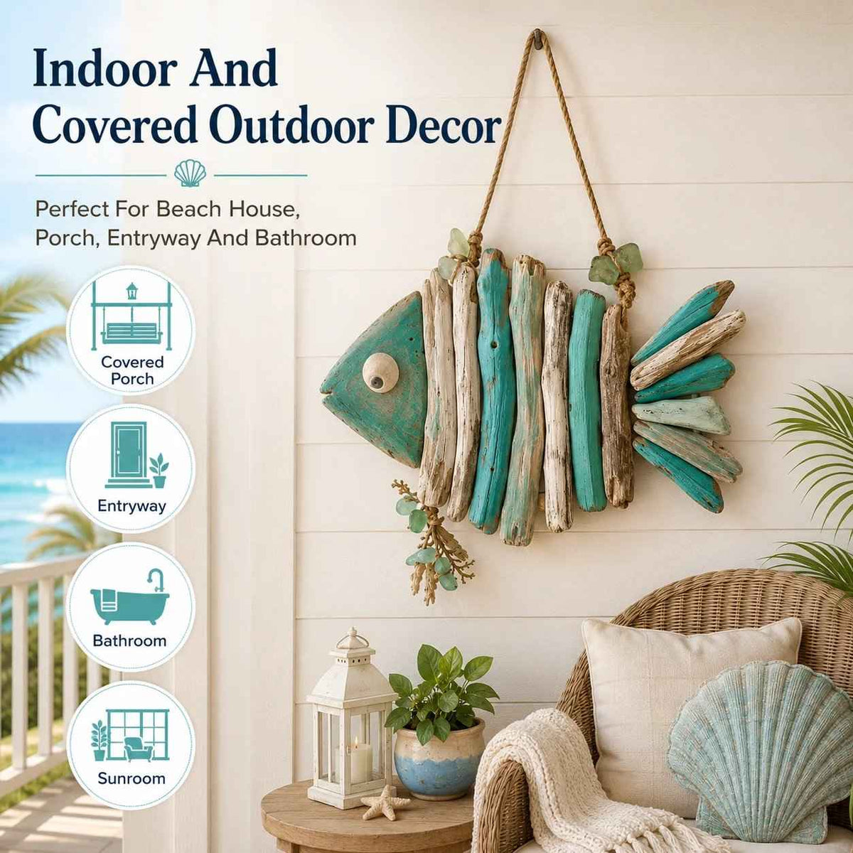 🌊🏡 Today 49% OFF🔥 Coastal Fish LED Wall Decor | Add Relaxing Seaside Style to Your Home