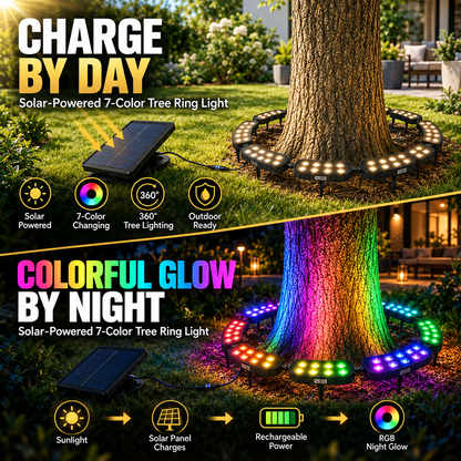 ✨45% OFF✨ One Tree. Endless Colors. – Solar RGB Landscape Ring Light