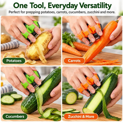 Palm Vegetable Peeler – Comfortable Finger-Fit Design