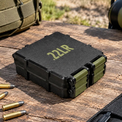 🎯100 Round Ammo Storage Box | Waterproof Hard Shell Ammunition Organizer Case