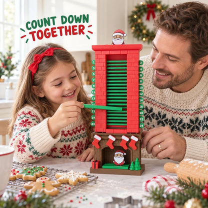 🎅 24-Day Santa Chimney Christmas Countdown Calendar – Interactive Reusable Holiday Decor