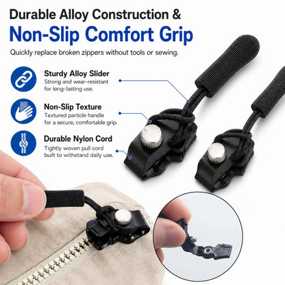 15-Piece Zipper Rescue Kit 🔧 – Universal Repair Set with 3 Convenient Sizes