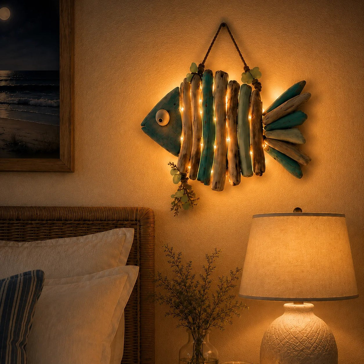 🌊🏡 Today 49% OFF🔥 Coastal Fish LED Wall Decor | Add Relaxing Seaside Style to Your Home