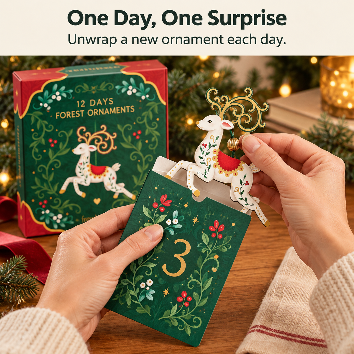 12 Days Enchanted Forest Ornaments Advent