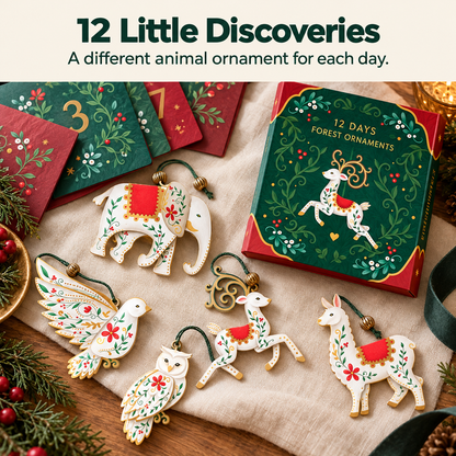 12 Days Enchanted Forest Ornaments Advent