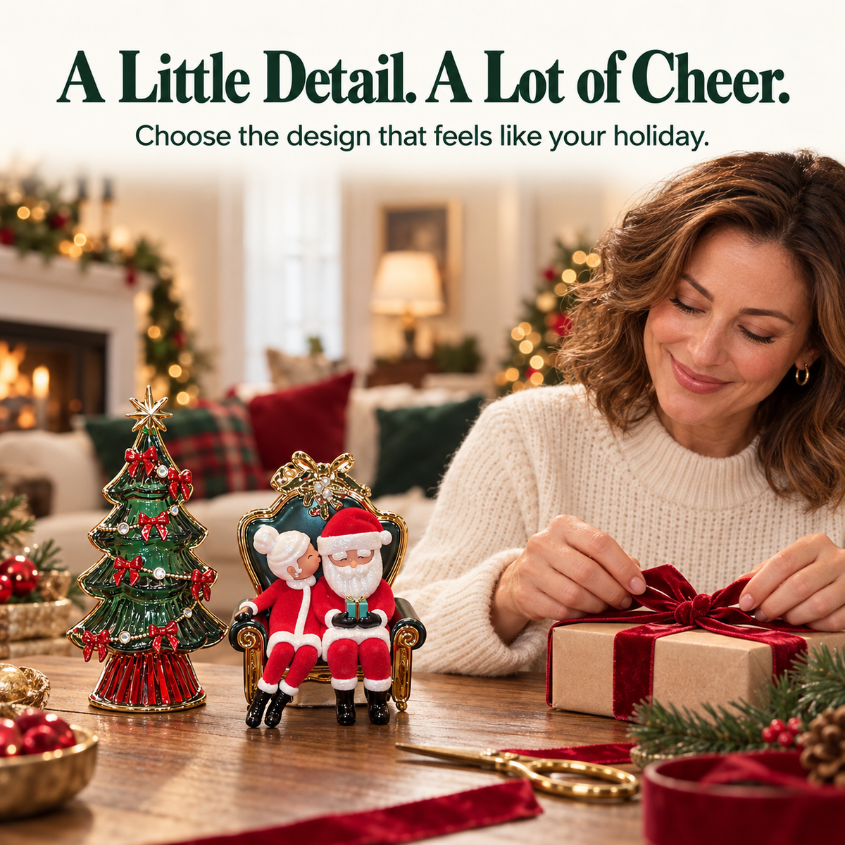 🎄 Christmas Plug-In Night Light – 4 Charming Holiday Designs ✨