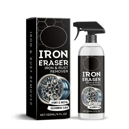 🔥Last Day 48% OFF✨ IRON ERASER Iron & Rust Remover Spray - Instantly Dissolves Brake Dust & Oxidation, Restores Factory Shine on Wheels & Paint 🚗