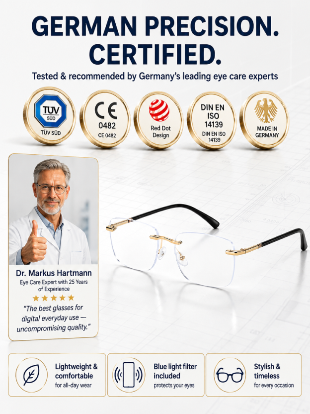 👓 Ultra-Light Auto-Focus Glasses – Smart Vision Support for Clear Near & Far Viewing