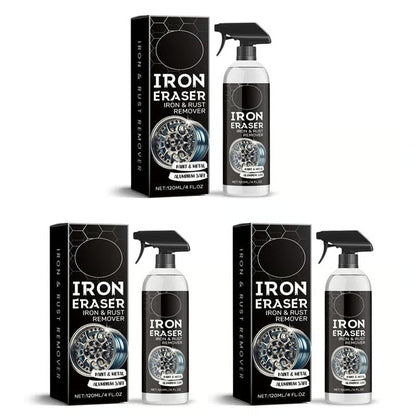 🔥Last Day 48% OFF✨ IRON ERASER Iron & Rust Remover Spray - Instantly Dissolves Brake Dust & Oxidation, Restores Factory Shine on Wheels & Paint 🚗