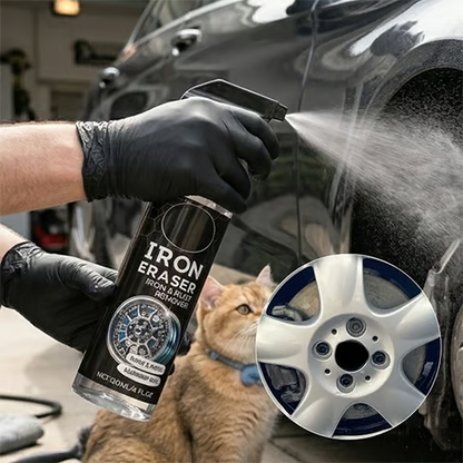 🔥Last Day 48% OFF✨ IRON ERASER Iron & Rust Remover Spray - Instantly Dissolves Brake Dust & Oxidation, Restores Factory Shine on Wheels & Paint 🚗